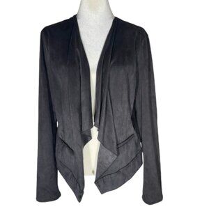 Nine West Jeans Black Drape Front Jacket with Long Sleeves Size XL